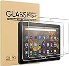 Anti-Glare Screen Protector for All-new Amazon Fire HD 10 and Fire HD 10 Plus tablet, Fire HD 10 Kids/Fire HD 10 Kids Pro (2021 release), 10.1 Inch Tempered Glass Film, 2-pack