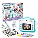 Studio Creator Photo Creator Instant , Kids Digital Camera with Built-In Printer, 250+ Dry Prints, 4GB Micro SD Card Included, Rechargeable, (CLK 004),Multicolor,24.1 x 6.1 x 20.1 centimeters