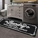 Pauwer Farmhouse Laundry Room Rug Runner 20"X59" Non Slip Laundry Rugs and Mats for Laundry Room Decor Washable Runner Rugs for Kitchen Floor Laundry Room Bathroom Hallway Entryway Area Rugs