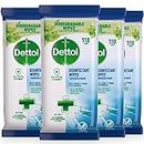 Dettol Biodegradable Antibacterial Disinfectant Surface Cleaning Wipes Fresh, 440s (2 x 220s)