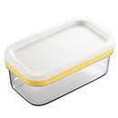 Zchui Butter Dish Butter Keeper with Cutter Slicer, Airtight Rectangular Food Storage Container, Covered Butter Dish Serving Tray with Butter insert for Home Kitchen