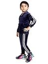 Kwikk Navy Blue Winter Track Suit Set for 4-5 Year Olds - Stylish Sweatshirt & Joggers Combo for Baby Boys & Girls