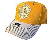 LA Galaxy MLS Adidas Yellow & White Fitmax '70 Structured Flexfit Hat Cap (S/M)