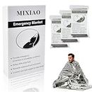 MIXIAO Survival/First Aid Blankets - Insulated, Reflective, Silver, 130 x 210 cm