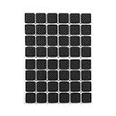 48Pcs Square Black Non-Slip Self Adhesive Rubber Feet Pads Protectors Furniture for Cabinets Small Appliances Electronics Picture Frames Furniture Drawers Cupboards