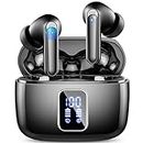 Wireless Earbuds, Bluetooth Headphones 5.3 HiFi Stereo, Ear Buds with 4 ENC Noise Cancelling Mic, in Ear Wireless Earphones 48H Playtime, IP7 Waterproof, LED Display, Touch Control, Type-C Charging