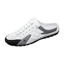 SM SunniMix Men Slip on Mule Sneakers Casual Sports Shoes Loafers, Walking Shoes Backless Sneakers Men Clipper for Pants, Spring Summer, Trip,Hiker, Outdoor, 41
