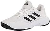 Adidas Men's GameCourt 2 Tennis Shoe, White/Core Black/White, 11