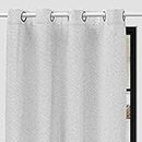 Soleil d'ocre Darkness Rideau Blackout, Polyester, White, 140 x 180 cm