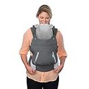 Infantino - Cuddle Up Carrier - Ergonomic Bear-Themed - Face-in Front & Back Carry - Removable Character Hood - Easy to Clean - Adjustable - 12-40 lbs (5.4-18.1 kgs) - Grey - 1 Piece