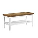 Convenience Concepts Ledgewood Coffee Table, Driftwood/White