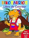 Dinosaurios Libro de Colorear para Niños de 4 a 8 Años