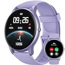 Parsonver Smart Watch for Android iPhone with Bluetooth Calls, 1.32" Touch Screen Women Watches IP68 Waterproof 100+ Sport Modes, Fitness Activity Tracker Heart Rate Blood Oxygen Sleep Monitor, Purple