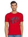 Fila Men's Straight T-Shirt (12012087_C.RED L)