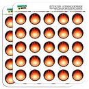 Graphics and More Fire Fireball 2.5cm (1 inch) Scrapbooking Crafting Stickers