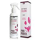 Pro Pooch Dog Perfume Spray - Dog Deodorant Spray & Cologne w/Fresh Baby Powder Scent - Hypoallergenic & Vegan Pet Smell Corrector - 250ml