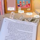 Mini clips de papel aglutinante transparente de acrílico para suministros escolares estacionarios para estudiantes 🙂