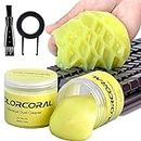 COLORCORAL 2Pack Keyboard Cleaning Gel Set Universal Dust Cleaner for PC Keyboard Cleaning Car Detailing Slime Laptop Dusting Home and Office Electronics Cleaning Kit Computer Cleaning Slime