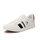 US Polo Association ABOR Off White Men's Sneakers - 8 UK (2FD21134A01)
