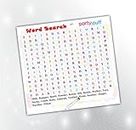 PartyStuff Baby Shower Theme Paper Games - Baby Shower Word Search 2 - Word Search (36 Cards)