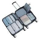Closer Packtaschen für die, Gepäck-Organizer-Tasche für Reiseutensilien, Reisewürfel zum Tragen, Dunkelgrau