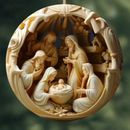 5Pcs Nativity Christmas Tree Pendant Jesus Christ Hanging Ornament New