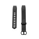 Daughter Soft Silicone Band Compatible with Fitbit Alta/Fitbit Alta HR Replacement Watch Band Sports Wristband Strap Bracelet Watch Accessories (Band Color : Black, Size : L)