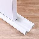 Paifeancodill Twin Draft Stoppers for Bottom of Doors, Windproof Dustproof Mosquito-Proof Under Door Draft Stopper, Door Draft Blocker Reduction Windshield Energy Saving Under Door Seal Strip(White)