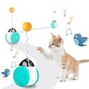 SHTALHST Katzenspielzeug, Selbstbeschäftigung, mit Katzenminze & Vogelgezwitscher, Iustiger Katzenball, Tumbler Toy, Interaktives Katzenspielzeug, Hilft Katzen, Ihre Vitalität zu Steigern