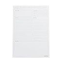 russell+hazel Schreibtisch-Tagesblock, Bürobedarf, undatierter Tagesplaner, 17,8 x 25,4 cm, 80 Blatt, weiß (62863)