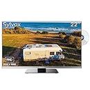 SYLVOX TV 12V 1080P LED Television | 48.25MHz-863.25MHz Frequency Range | FM Radio Function | Crisp Visuals and Immersive Audio DVB-C/T2/S2 CI+| Integrated DVD Player| Sleep Timer|EPG