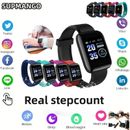 SMARTWATCH BLUETOOTH FITNESS OROLOGIO PER SPORT TOUCH ANDROID IOS USB-NERO