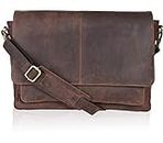 Durable Leather Messenger Bags | Brown | Vintage Stylish Design | Multiple Compartments | Adjustable Shoulder Strap