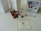 Retired Charming Tails Mackenzie's wish list  98/201 special edition Christmas