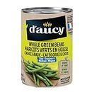 d'aucy Whole Green Beans, Choice Grade, Source of Fibre, No Preservatives, Health and Delicious, Premium Quality, 398ml