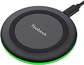yootech Wireless Charger,10W Max Fast Wireless Phone Charging Pad for iPhone 15/15 Plus/15 Pro/15 Pro Max/14/13/12/11/SE 2022/XS/XR,for Samsung Galaxy S23/S22S22/S21,for Air Pods Pro (No AC Adapter)