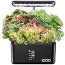 iDOO Hydroponics Growing System Indoor Garden, Herb Garden Kit Indoor with Pump, Auto-timer LED Grow Light for Home Kitchen Gardening, 8Pods Plants Germination Kit Up to 15", Hydrophonic Planter Gifts