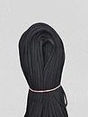 Craftniche ™Nylon Knot Macrame Beading Braided 4 mm Thread Thread/Cord/Rope (Set of 2 ) (Black)