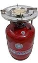 Rudrank Portable Empty Gas Stove (Complete Set Of Cylinder Capactity 8.5 Ltr) Upto 45 Hrs. With Ignition,Burner With Assured Gift)