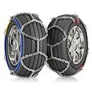 Barbella Tire Traction Chain Snow Chains for Car, Upgraded Tire Chains Anti Skid Chains, Cable Tire Chain for Passenger Cars, Pickups, Light Trucks and SUVs