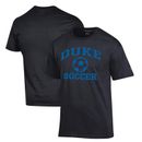 Men's Champion Black Duke Blue Devils Icon Logo Soccer T-Shirt