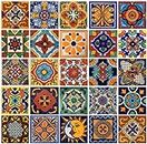Color y Tradicion 100 Mexican Tiles 4x4 Handpainted Hundred Pieces 25 Different Designs