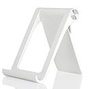 Giftorld Phone Stand Holder Multi-Angle Adjustable Phone Desk Stand Tablet Holder for iPhone 14 13 12 11 Pro Max XS XR 8 Plus 6 7 Samsung Galaxy S22 S21 S20 S10 S9 S8 Android Smartphone (White)