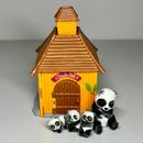 Juego de juguete Jungle In My Pocket Panda Hut con mamá panda y bebés MEG 2007