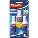 Tipp-Ex Rapid, Correction Fluid Bottle, High Quality Correction Fluid, Excellent Coverage, 20ml, Pack of 3, white