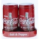 Coca-Cola Salt and Pepper Shakers with Caddy