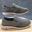 Skechers Shoes Mens 11 Equalizer Persistent Slip On Sneaker Gray Low Top 51361EW