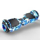 Hoverboard, XCJump Self-Balancing Scooter, 7-Inch Light Up Wheels with LED and Bluetooth Music Speaker Electric Scooter, Self-Balancing Hoverboards for Teens, Adults, Blue