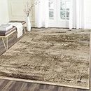 CARPET PLANET Abstract Erased Vintage Design Silk Carpet for Living Room (Camal 2,5X7 FEET)