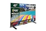TOSHIBA 43UV2363DG Smart TV 4K UHD de 43", sin Marcos, con HDR10, Dolby Audio, Compatible con Asistente de Voz Alexa y Google, Bluetooth